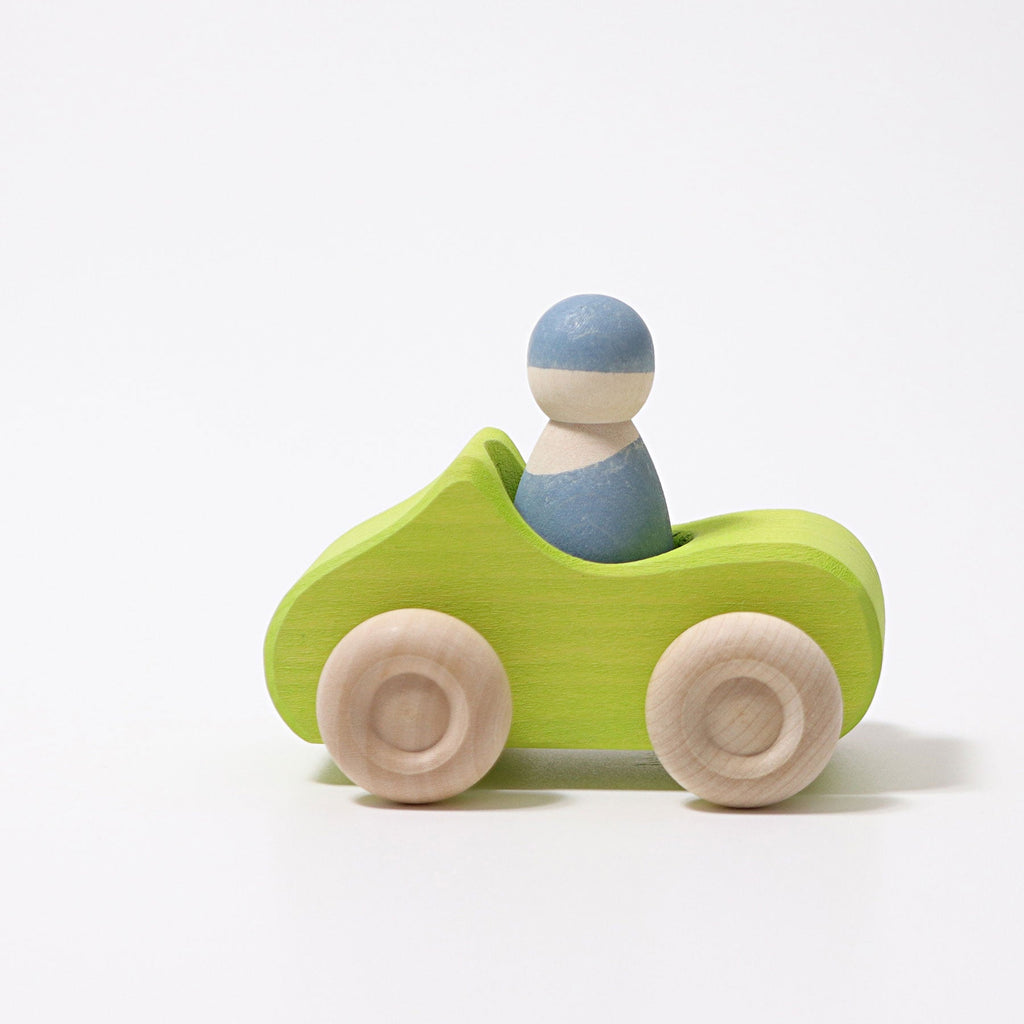 Grimms Ahşap Oyuncak Cabrio Araba - Yeşil-Ahşap Oyuncak Arabalar & Yol Oyuncağı-1-Kidsmondo