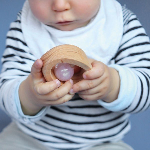 Grimms Quartz Bebek Diş Çıkarma Halkası - Kızılağaç-Duyusal Bebek Oyuncakları-2-Kidsmondo