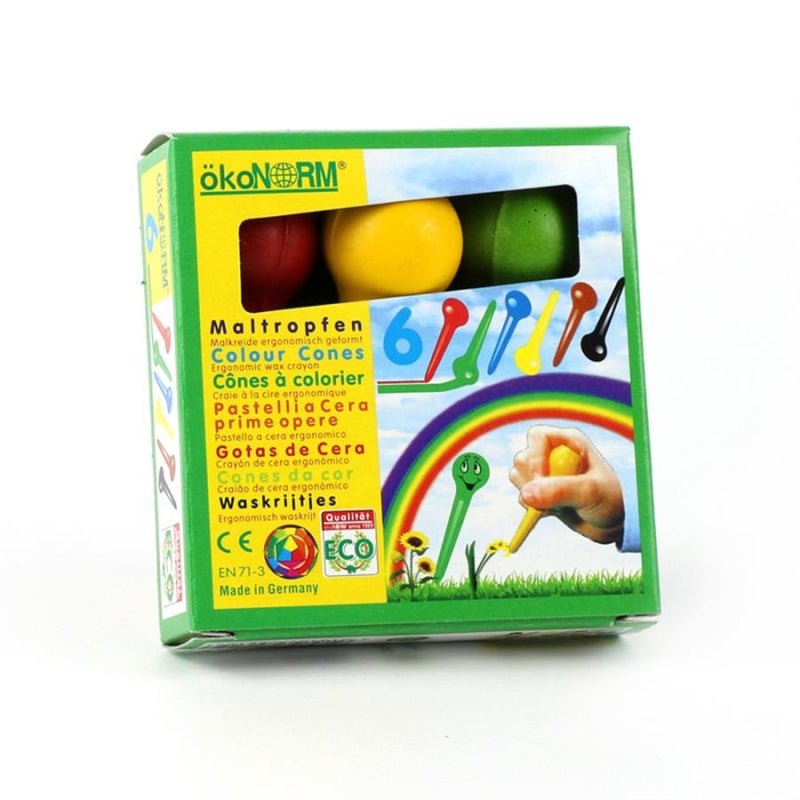 ÖkoNorm Wax Koni - 6 Renk Pastel Boya-Resim & Çizim & Boya-2-Kidsmondo
