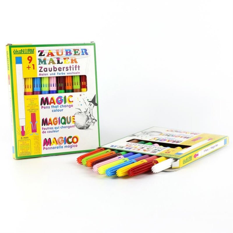 ÖkoNorm Yıkanabilir Keçeli Kalem - 9 renk + 1 renk değiştiren kalem-Resim & Çizim & Boya-1-Kidsmondo