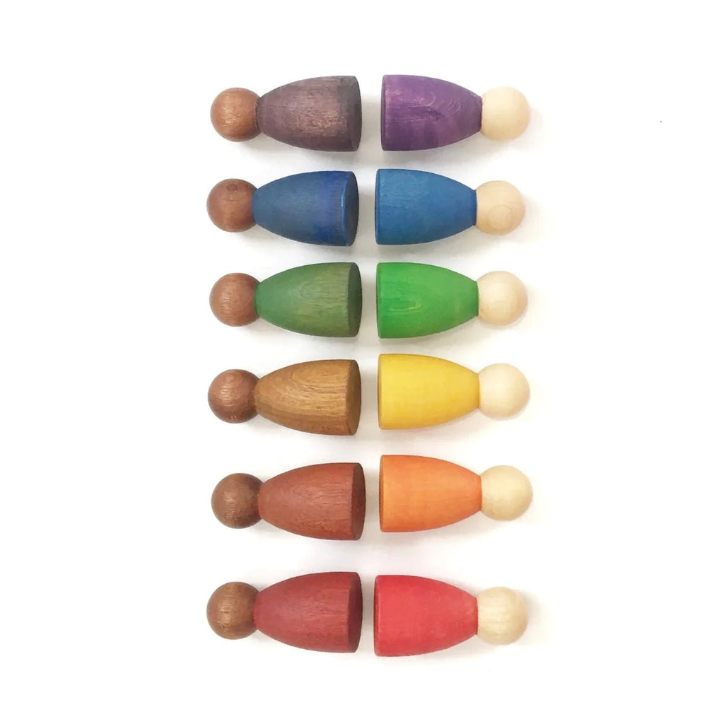 Grapat 3 Nins® - Sıcak Renkler-Ahşap Waldorf ve Montessori Oyuncak-8-Kidsmondo