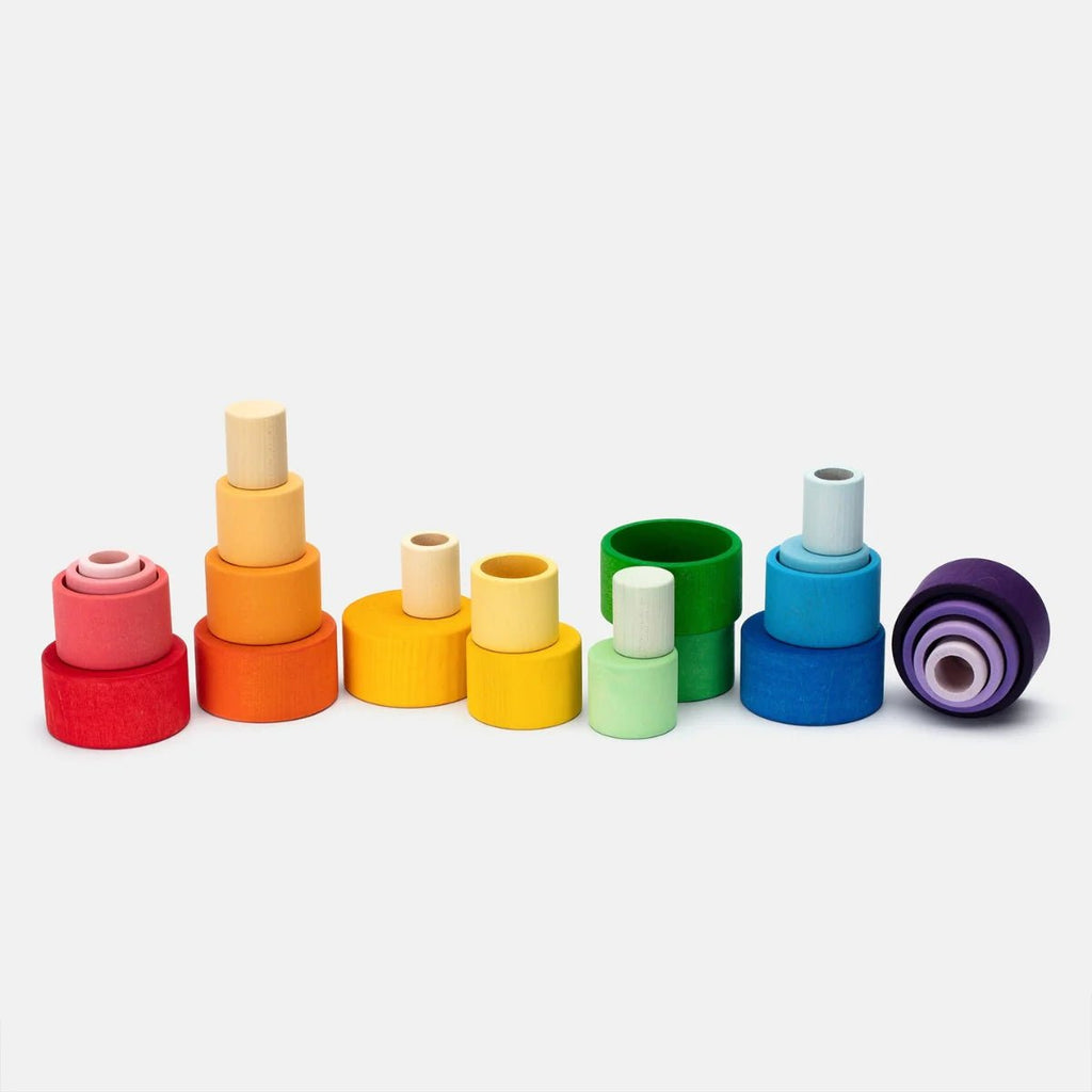 Grapat Kase Seti (24 parça) - 6 Gradient Renk-Ahşap Waldorf ve Montessori Oyuncak-1-Kidsmondo