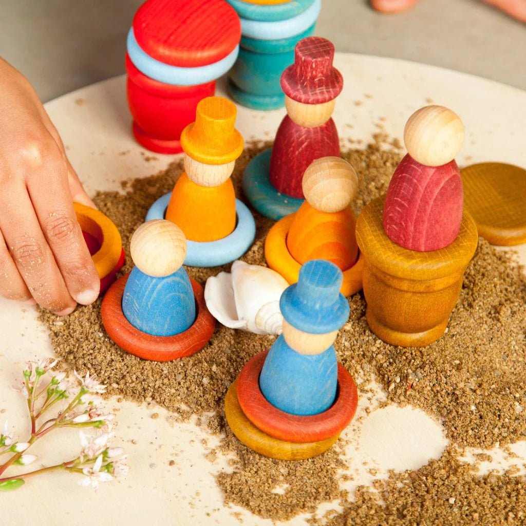 Grapat Nins®, Mates ve Halkalar - Yaz-Ahşap Waldorf ve Montessori Oyuncak-3-Kidsmondo