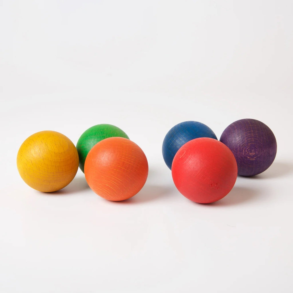 Grapat Renkli Ahşap Toplar-Ahşap Waldorf ve Montessori Oyuncak-1-Kidsmondo
