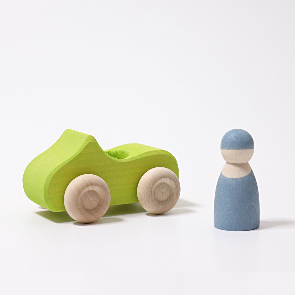 Grimms Ahşap Oyuncak Cabrio Araba - Yeşil-Ahşap Oyuncak Arabalar & Yol Oyuncağı-2-Kidsmondo