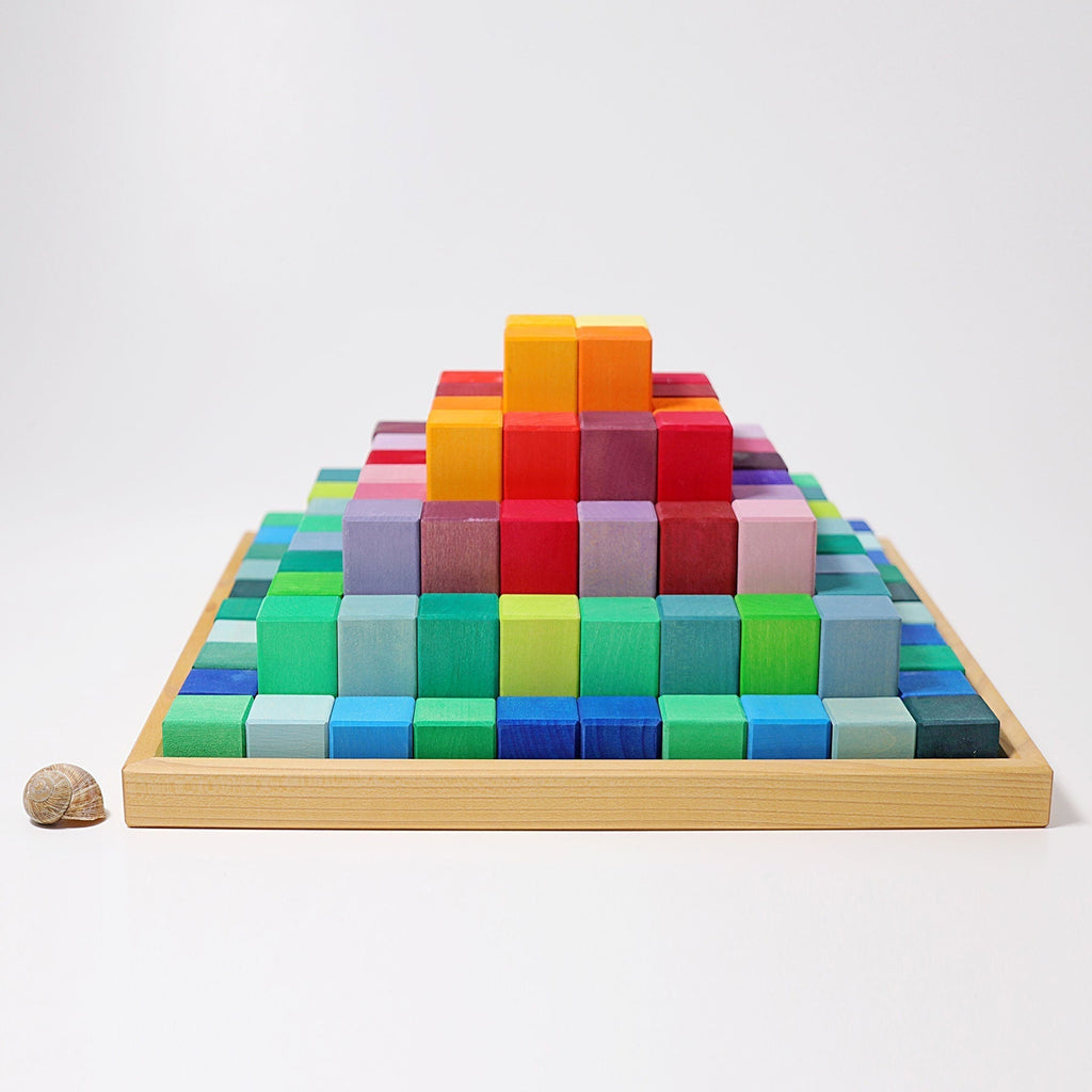 Grimms Piramit - Büyük Boy-Ahşap Waldorf ve Montessori Oyuncak-1-Kidsmondo