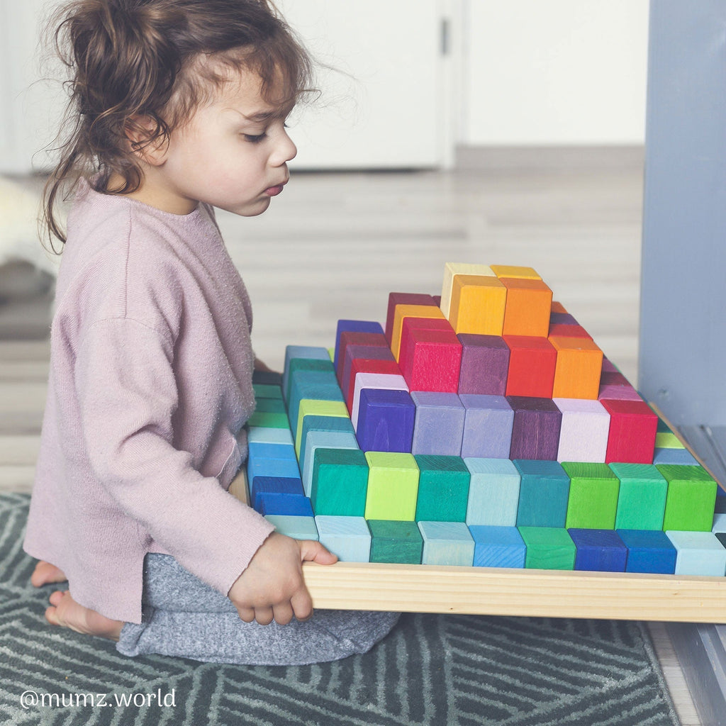 Grimms Piramit - Büyük Boy-Ahşap Waldorf ve Montessori Oyuncak-4-Kidsmondo