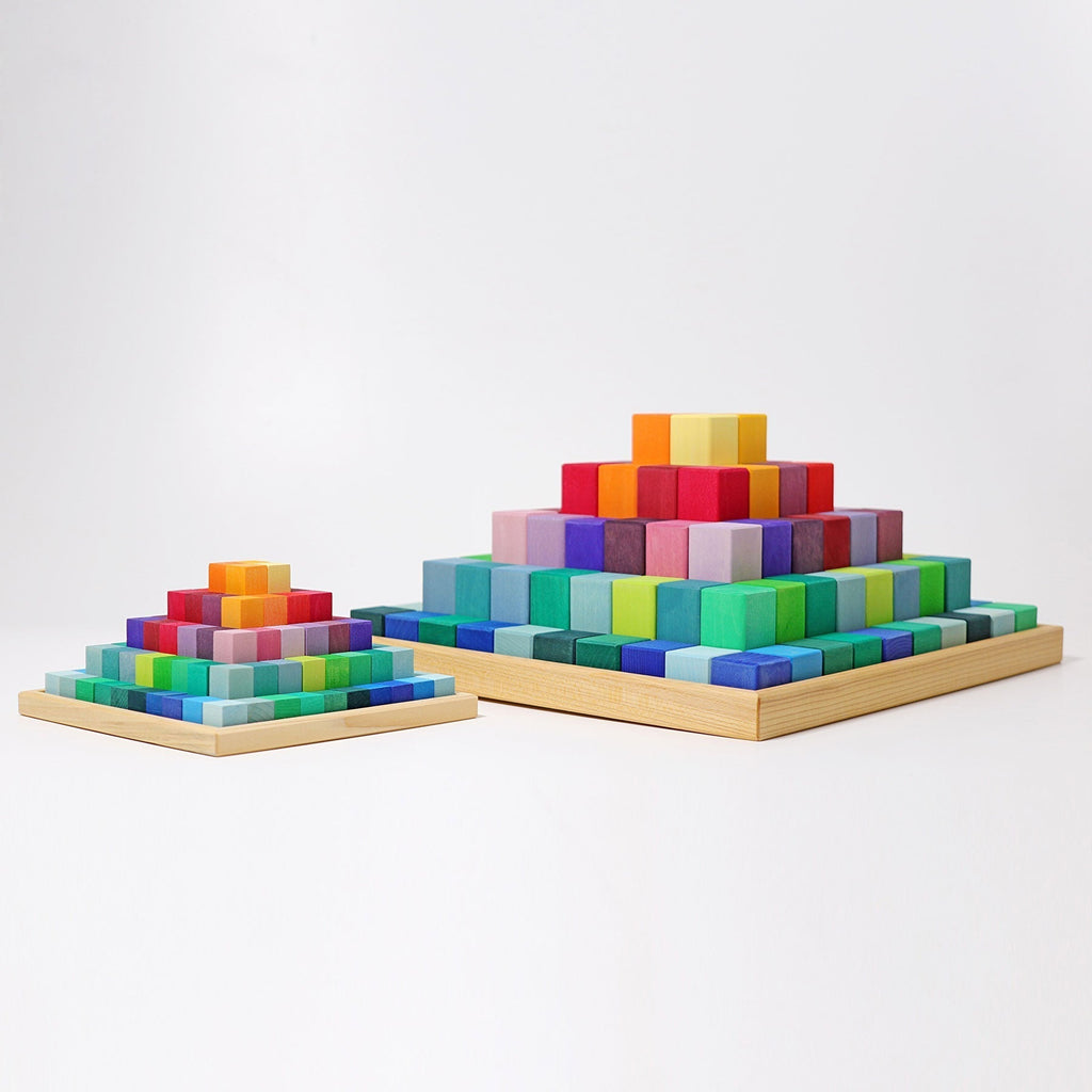 Grimms Piramit - Küçük Boy-Ahşap Waldorf ve Montessori Oyuncak-7-Kidsmondo