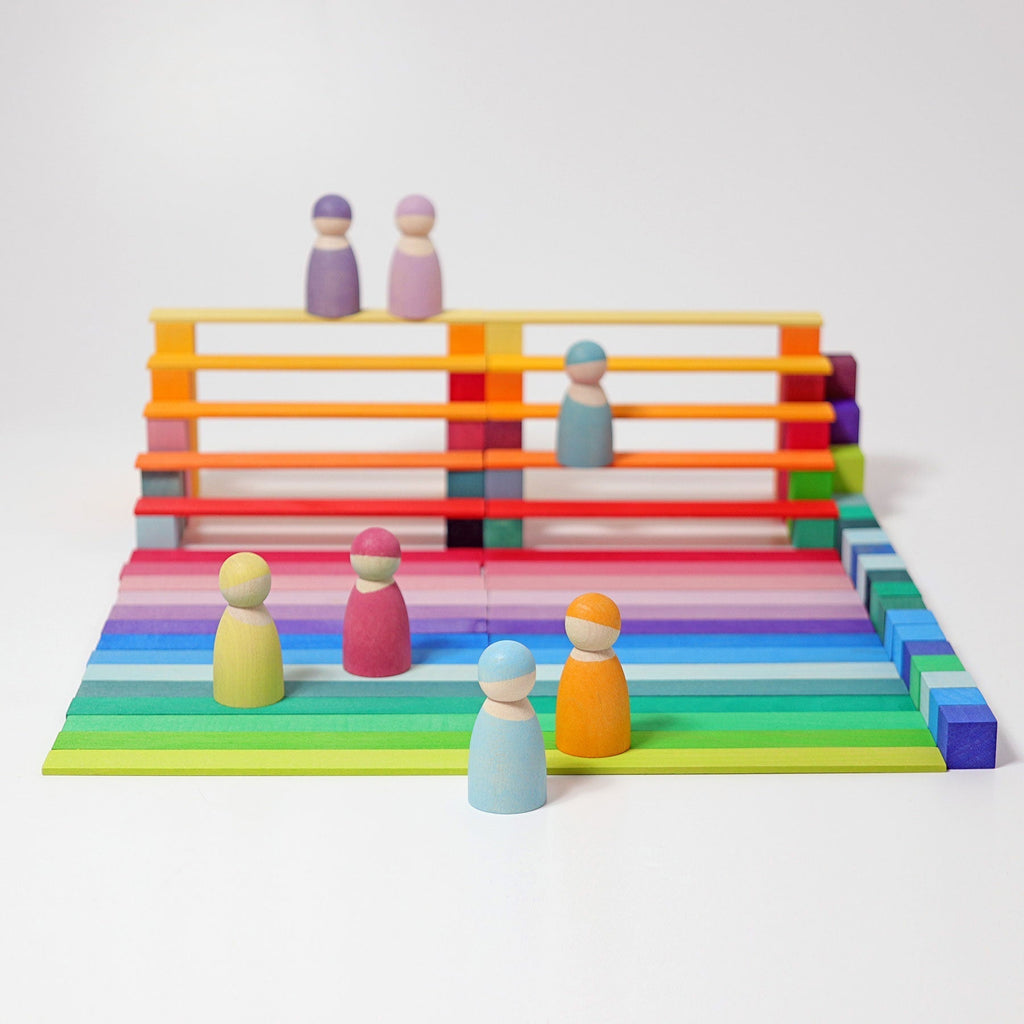 Grimms Piramit - Küçük Boy-Ahşap Waldorf ve Montessori Oyuncak-4-Kidsmondo