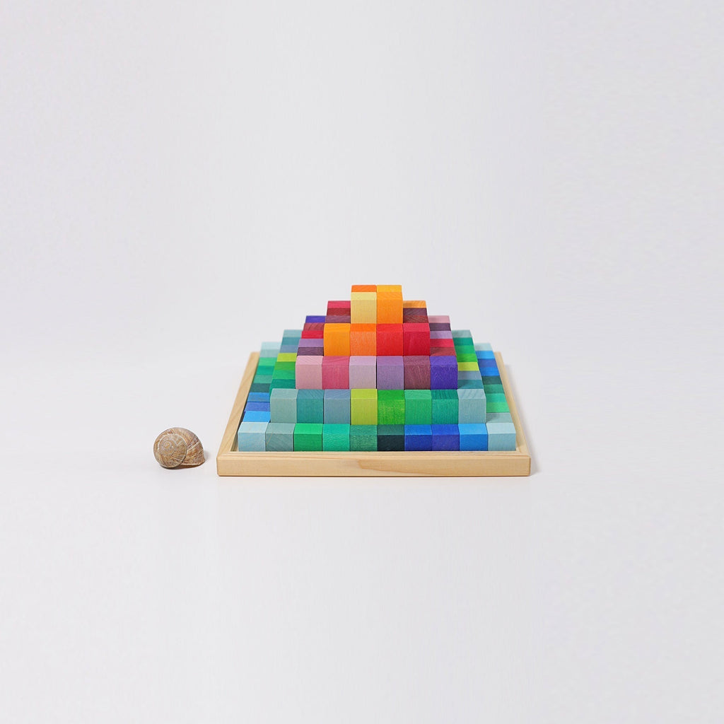 Grimms Piramit - Küçük Boy-Ahşap Waldorf ve Montessori Oyuncak-1-Kidsmondo