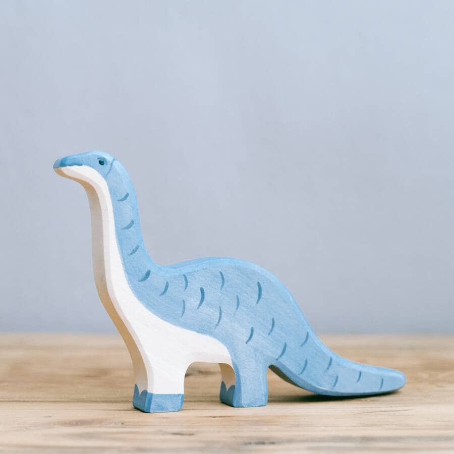 Holztiger Ahşap Oyuncak Dinozor - Brontosaurus-Waldorf Ahşap Hayvan Figürü-1-Kidsmondo