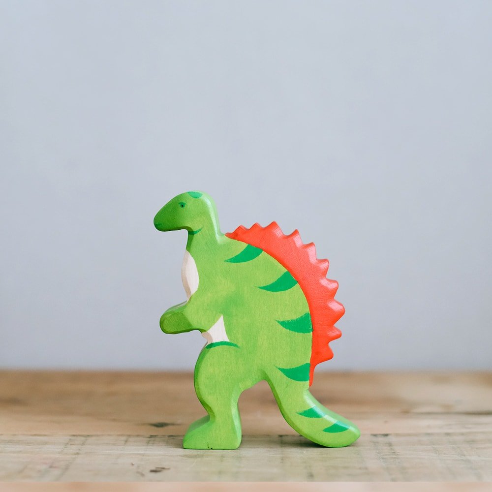 Holztiger Ahşap Oyuncak Dinozor - Spinosaurus-Waldorf Ahşap Hayvan Figürü-1-Kidsmondo