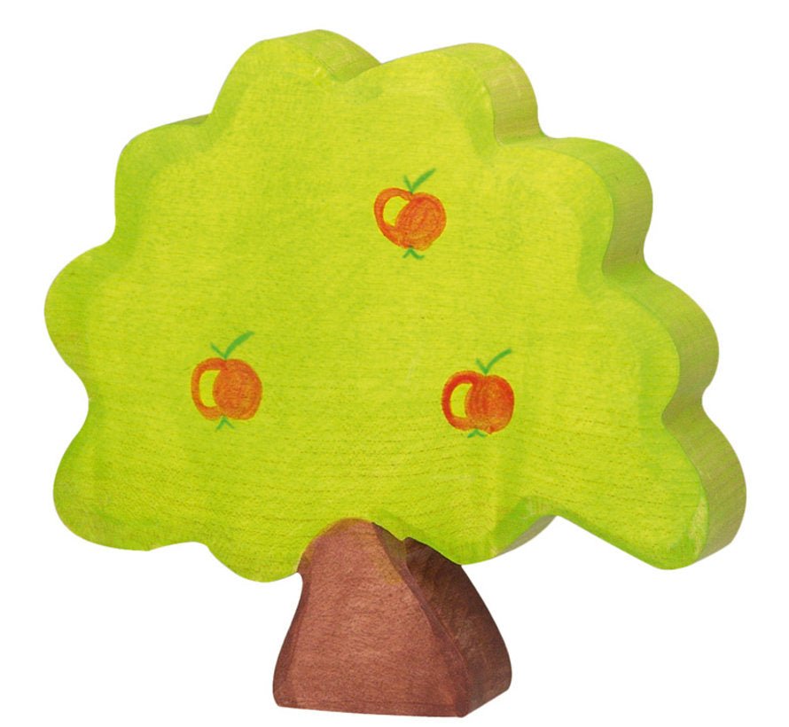 Holztiger Ahşap Oyuncak Elma Ağacı - Küçük Boy-Waldorf Ahşap Ağaç Figürü-1-Kidsmondo