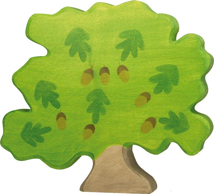 Holztiger Ahşap Oyuncak Meşe Ağacı-Waldorf Ahşap Ağaç Figürü-1-Kidsmondo