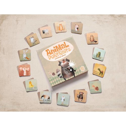 Marbushka Hafıza Oyunu - Hayvan Portreleri-Bulmaca & Hafıza Oyunu & Yapboz & Puzzle & Sticker-4-Kidsmondo