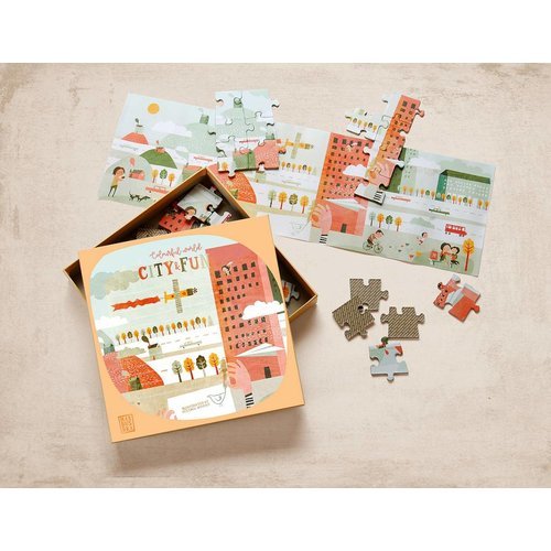 Marbushka Yapboz - Şehir ve Eğlence-Bulmaca & Hafıza Oyunu & Yapboz & Puzzle & Sticker-2-Kidsmondo