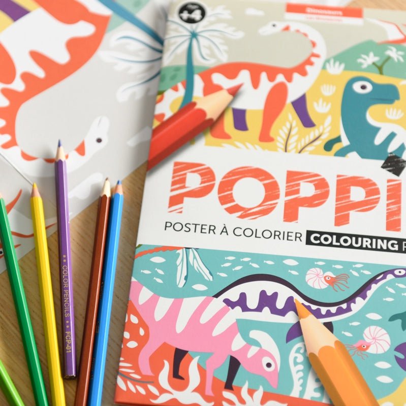 Poppik Colouring Poster - Dinosaurs-COLORING POSTERS-6-Kidsmondo