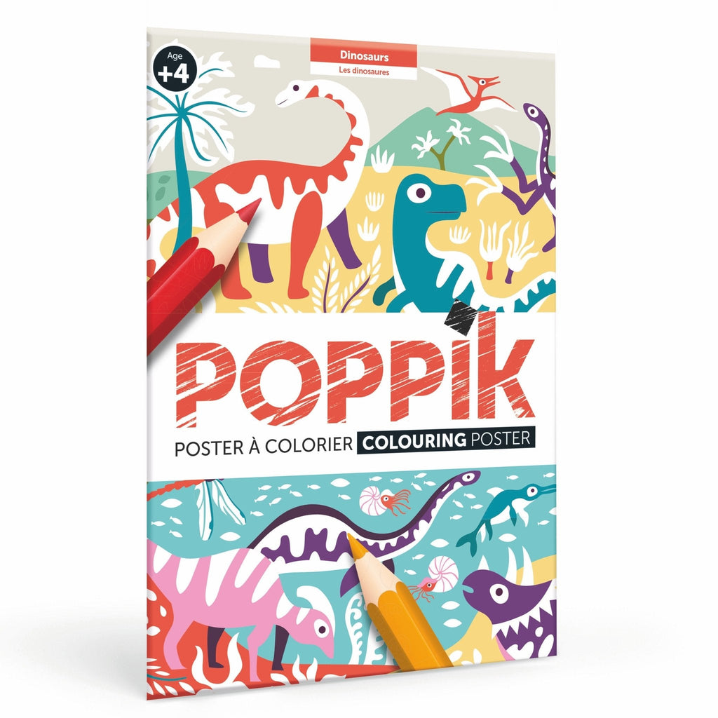 Poppik Colouring Poster - Dinosaurs-COLORING POSTERS-1-Kidsmondo