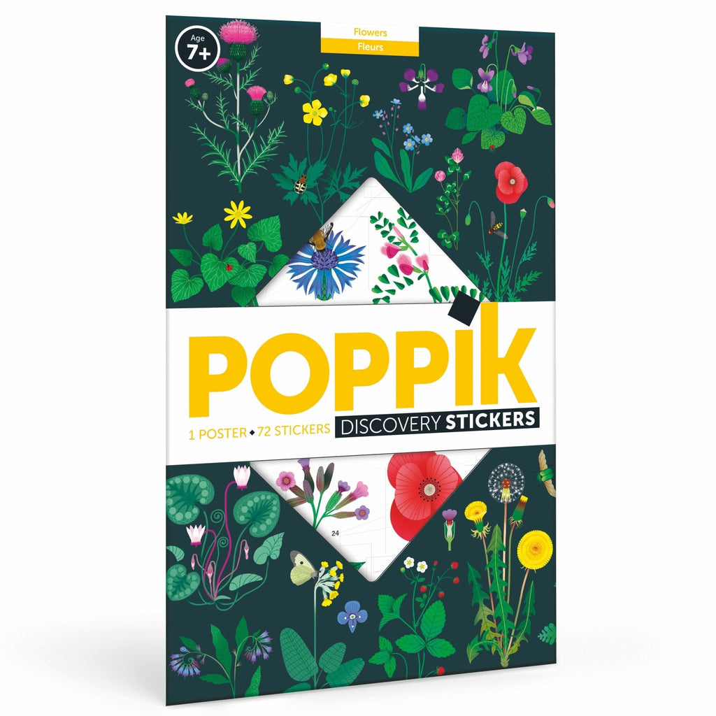Poppik Discovery Sticker Poster - Botanic-DISCOVERY STICKER POSTERS-1-Kidsmondo