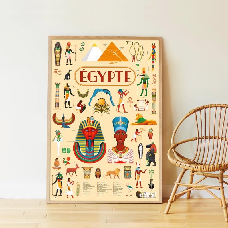 Poppik Discovery Sticker Poster - Egypte-DISCOVERY STICKER POSTERS-3-Kidsmondo