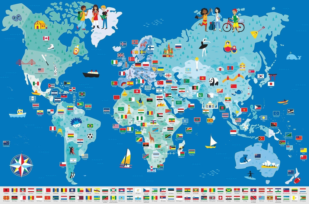 Poppik Discovery Sticker Poster - Flags of the World-DISCOVERY STICKER POSTERS-3-Kidsmondo