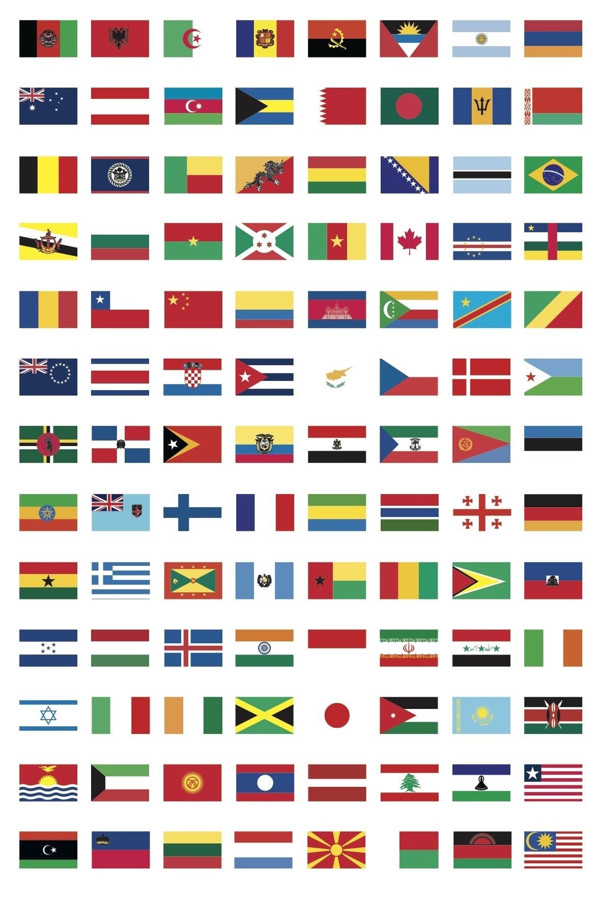Flags Of The World BEST LEARNING I-Poster My World – Interactive ...