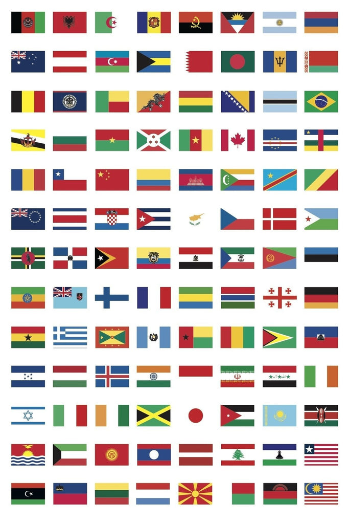 Poppik Discovery Sticker Poster - Flags of the World-DISCOVERY STICKER POSTERS-4-Kidsmondo