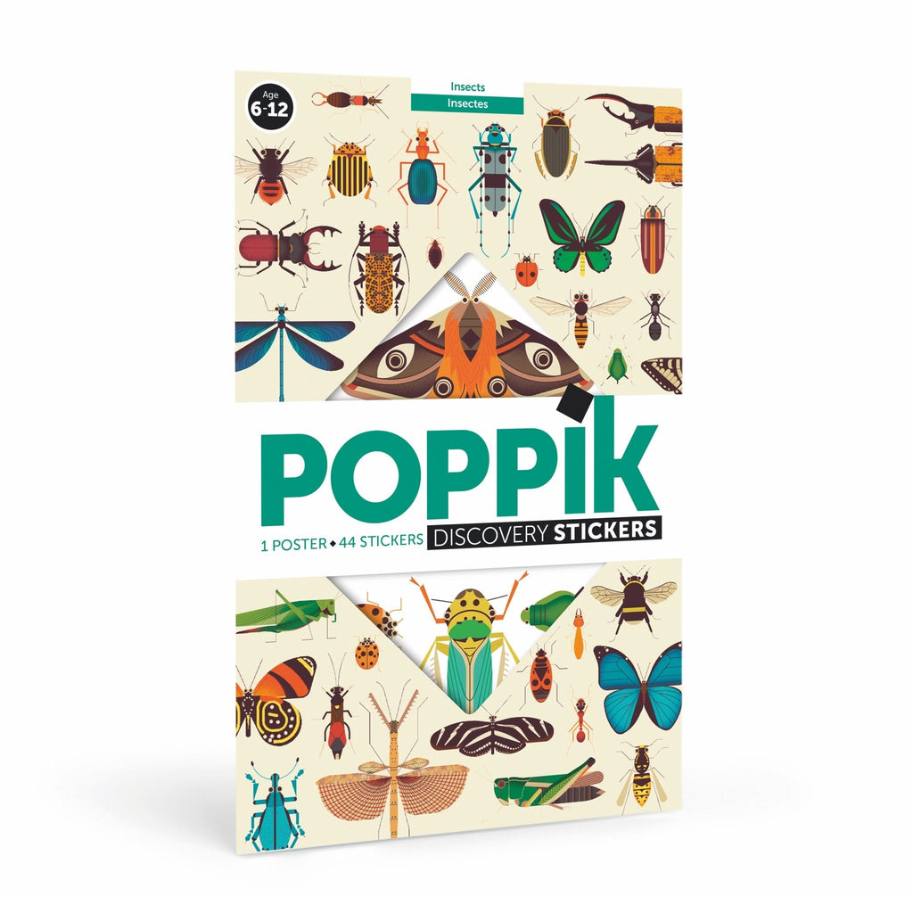 Poppik Discovery Sticker Poster - Insects-DISCOVERY STICKER POSTERS-1-Kidsmondo