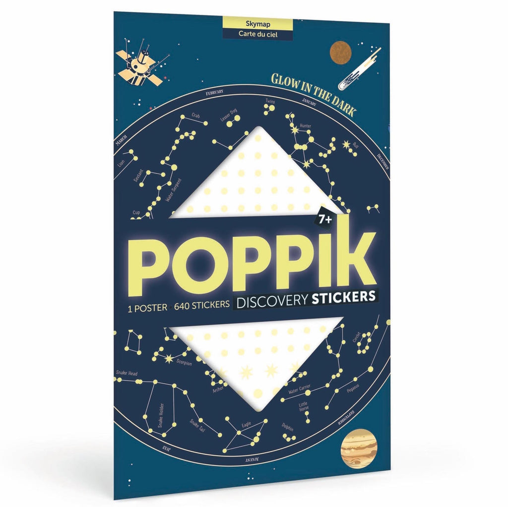 Poppik Discovery Sticker Poster - Skymap-DISCOVERY STICKER POSTERS-2-Kidsmondo