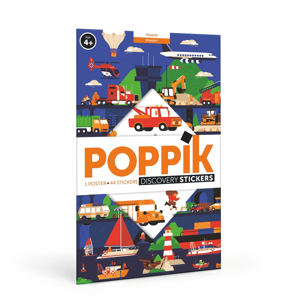 Poppik Discovery Sticker Poster - Vehicles-DISCOVERY STICKER POSTERS-7-Kidsmondo