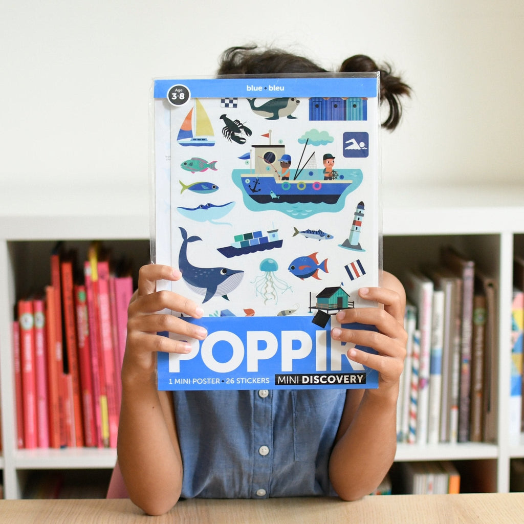 Poppik Mini Poster - Blue-MINI POSTERS-4-Kidsmondo