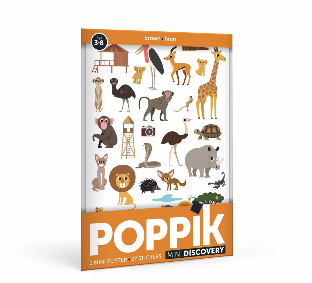 Poppik Mini Poster - Brown-MINI POSTERS-5-Kidsmondo