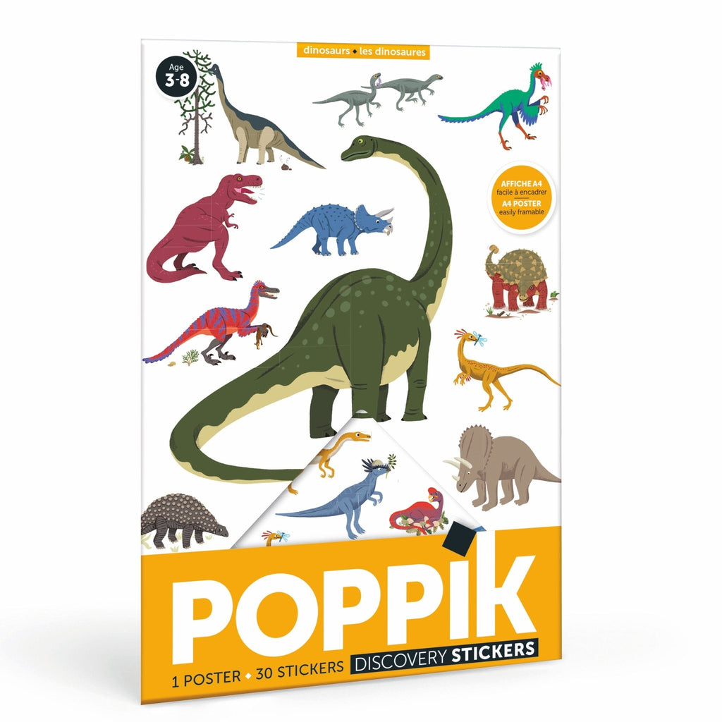 Poppik Mini Poster - Dinosaurs-MINI POSTERS-1-Kidsmondo