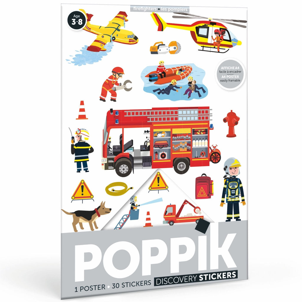 Poppik Mini Poster - Firemen-MINI POSTERS-1-Kidsmondo