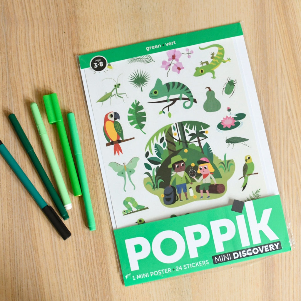 Poppik Mini Poster - Green-MINI POSTERS-4-Kidsmondo