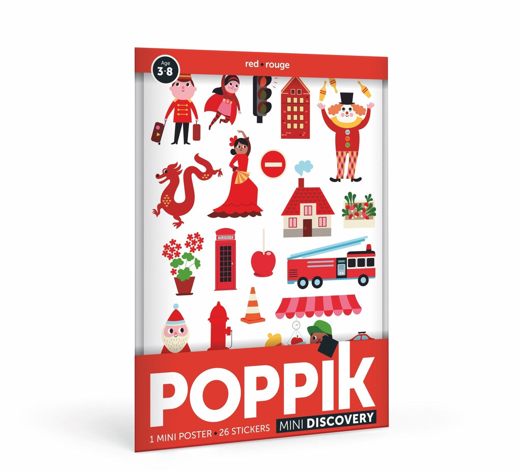 Poppik Mini Poster - Red-MINI POSTERS-7-Kidsmondo