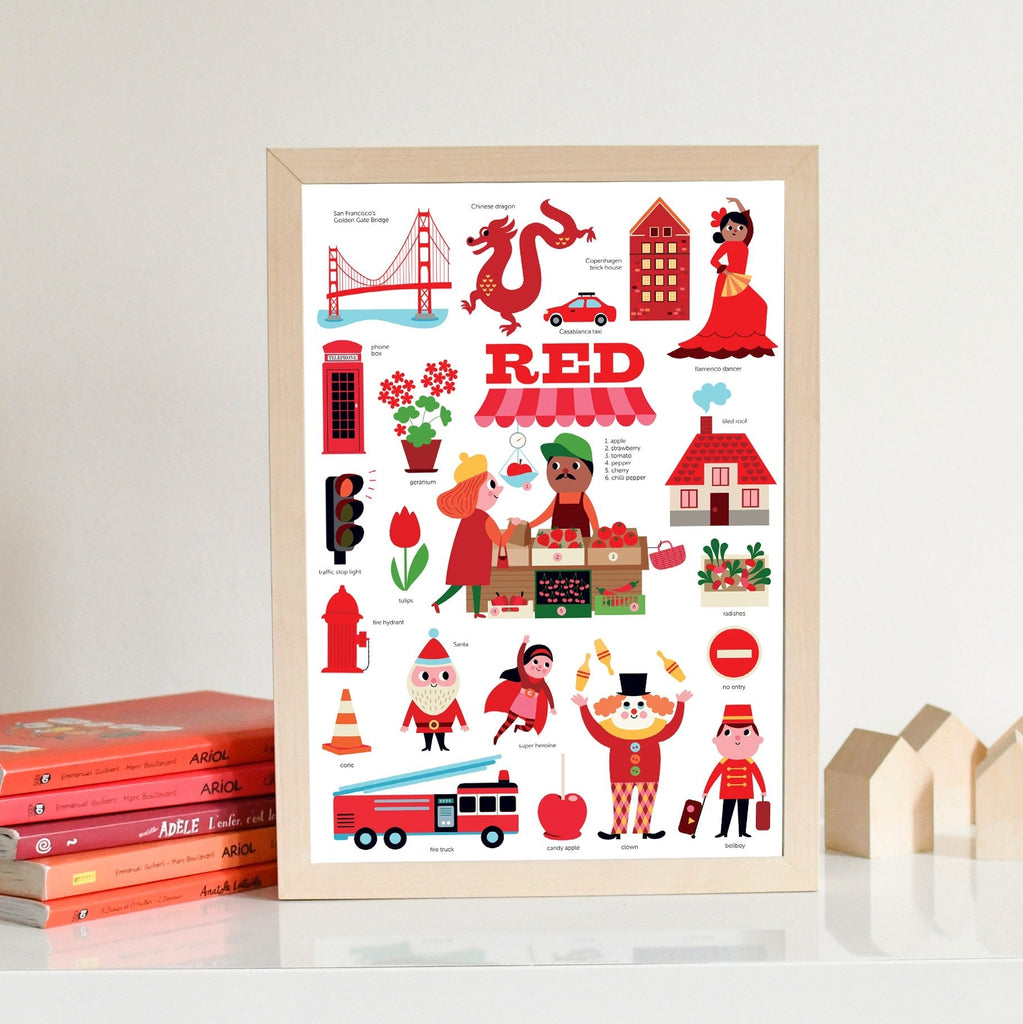 Poppik Mini Poster - Red-MINI POSTERS-1-Kidsmondo