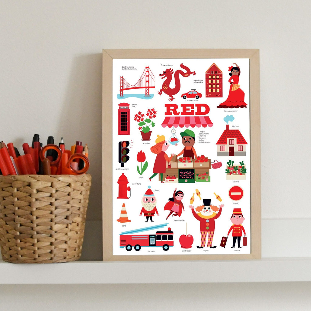 Poppik Mini Poster - Red-MINI POSTERS-3-Kidsmondo