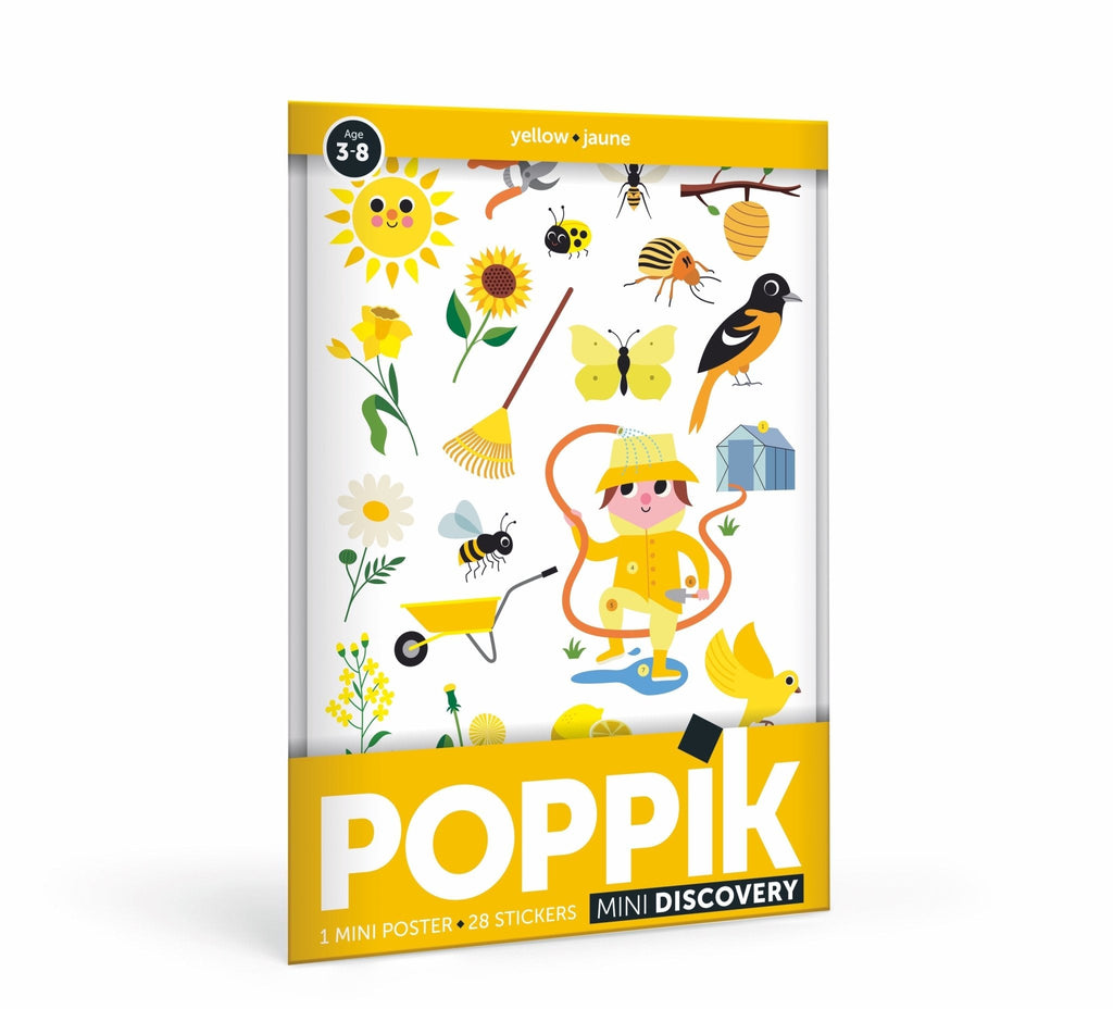 Poppik Mini Poster - Yellow-MINI POSTERS-1-Kidsmondo