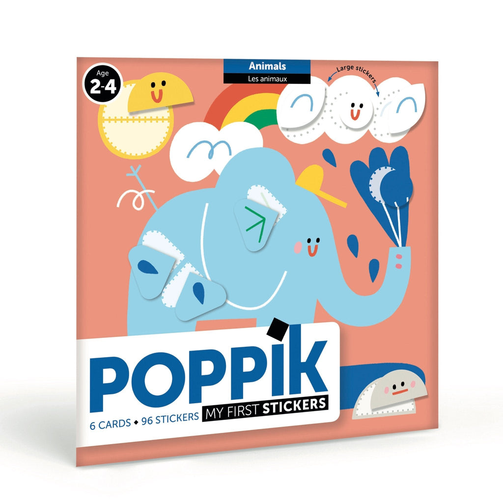 Poppik My First Stickers - ANIMALS-MY FIRST STICKERS-1-Kidsmondo