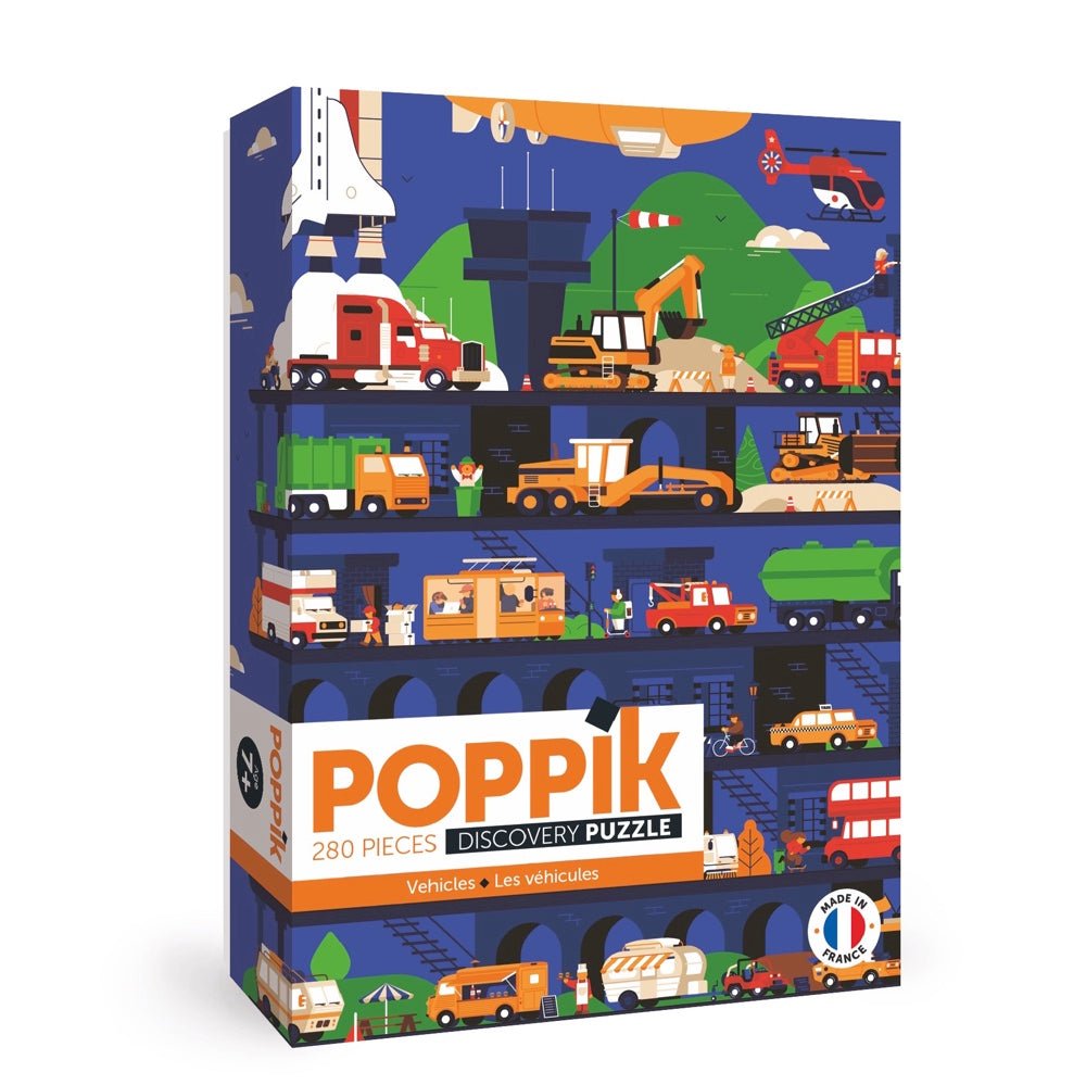 Poppik Puzzle - VEHICLES /280pc-PUZZLE-1-Kidsmondo